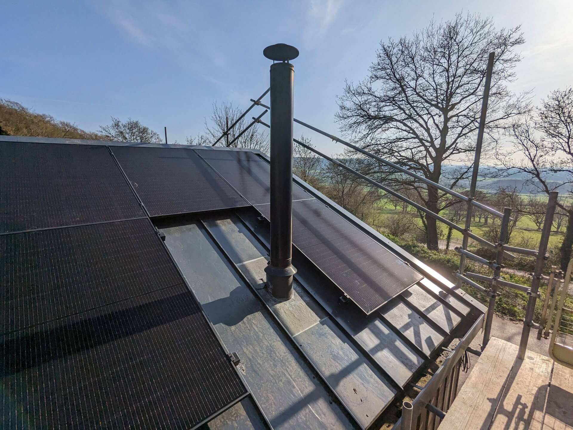 solar panels on office roof